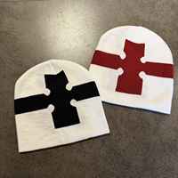 Gorro de punto jacquard estilo hip-hop americano, unisex, cálido, personalizado, para rap y danza urbana, ajustable.