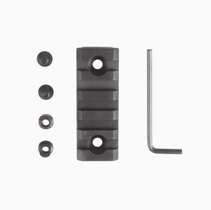 Support Keymod en alliage d'aluminium 55 mm 20 mm à 5 emplacements, clé hexagonale incluse, accessoires de sport de plein air, finition anodisée noire - Product Image 6