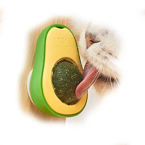 Nuevo juguete para mascotas que se puede girar divertido Self-Hey <span class=keywords><strong>Catnip</strong></span> Play Cat Toy Forma de aguacate <span class=keywords><strong>Catnip</strong></span> Cat Toys - Product Image 1