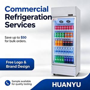 Refrigerador Vertical para Bebidas de 400L con Puerta de Vidrio, Enfriador de <span class=keywords><strong>Cerveza</strong></span>, Exhibidor de Bebidas, Ahorro de Energía, Sin Escarcha, Clasificación Energética A++ - Product Image 1