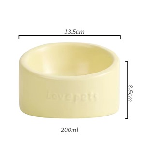 Mangkuk kucing keramik multiwarna desain Modern 2025 perlindungan tulang belakang tengkuk mangkuk makanan tempat makan hewan peliharaan - Product Image 6