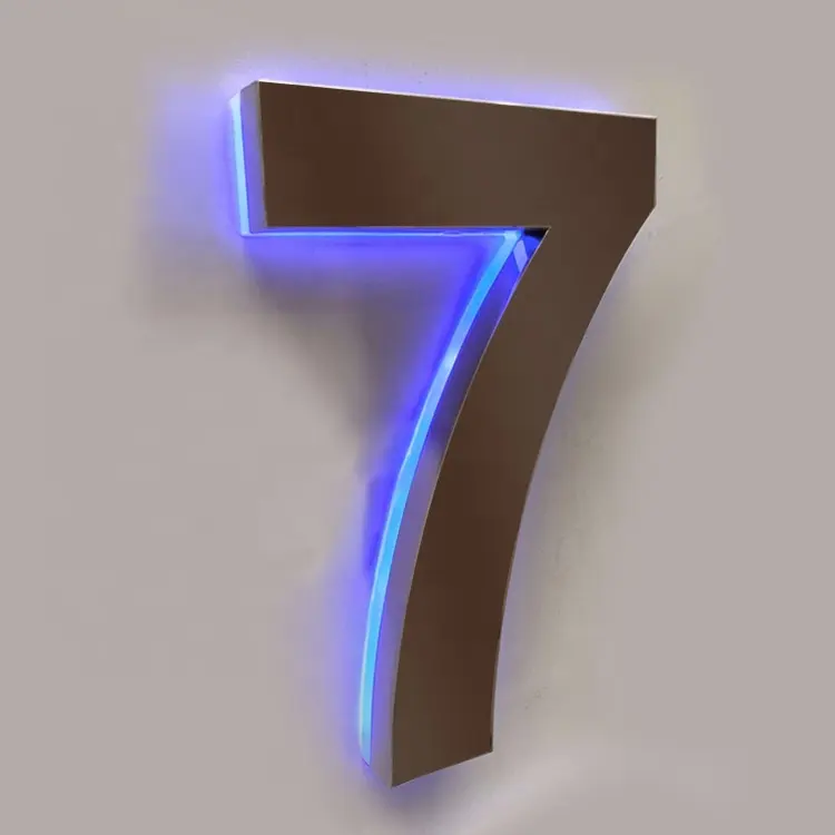 Led Numbers Illuminated Luminous Hotel Company Building Light Up Numbers Led House Numbers