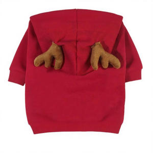 Mode créative douce et chaude automne hiver sweats à capuche de Noël pour chiens et chats avec conception de renne - Product Image 5