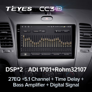 Teyes CC3 2K สำหรับ Kia Cerato 3 2013-2017เครื่องเล่นวิดีโอมัลติมีเดียสำหรับรถยนต์ระบบแอนดรอยด์10ไม่มี2DIN 2 DIN - Product Image 4