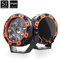 Nouveaux phares LED tout-terrain de 5 pouces, homologués Emark, IP68, avec couvercle noir, éclairage extérieur automobile pour 4x4, camion tout-terrain, ATV, UTV