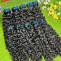 Lot de Cheveux Naturels Bruts Cambodgiens 15A, Provenant d'un Donneur Unique, Cuticules Alignées, Bouclés Birmans, Fournisseur de Lots de Cheveux Humains Bruts Vietnamiens