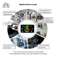 Écran LCD à cristaux liquides haute définition, haute luminosité, faible consommation, écran numérique pour compteur de vitesse
