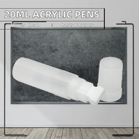 Marqueurs de peinture PLA vides de 20 mm en gros avec pointe plate en fibre, encre permanente effaçable et rechargeable pour l'écriture sur papier