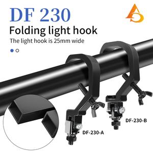 AICPOSE Vente en gros de crochets de fixation durables pour éclairage de scène 360 °   Rotation Fold 90 °   Pince de fixation pliable pour lampe 40-58 mm - Product Image 5