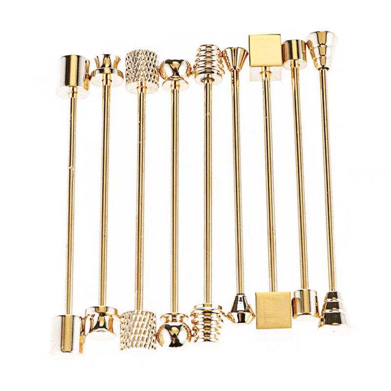 Wholesale Gold Plated Premium Collar Pin Men's Suit Shirt Fashion Accessory Wedding Tuxedo Trendy Jewelry Collar Stay Gift Set