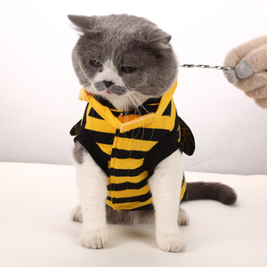 Disfraz de Abeja para Mascotas, Estilo T, Amarillo, Talla SML, Traje de Transformación para Halloween para Perros y Gatos - Product Image 3