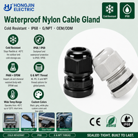 Presse-étuages en nylon M8*1.5 Basse Tension, Meilleure Vente, Étanchéité IP68, Gamme de câbles 1.3-2.3mm, Ignifuge UL94-V1