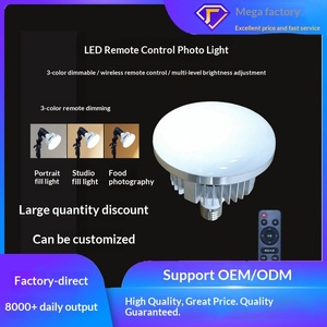 <span class=keywords><strong>Luz</strong></span> <span class=keywords><strong>de</strong></span> Relleno para Transmisión en Vivo, Fotografía, Trípode, Control Remoto, Temperatura <span class=keywords><strong>de</strong></span> Color Ajustable 3000-6000K, 10W - Product Image 3