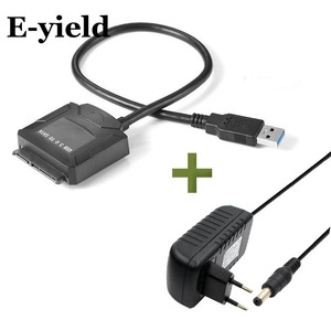 Cable Adaptador de Disco Duro SATA a USB 3.0 de Cobre, 2.5/3.5 Pulgadas, Copia de Seguridad de Datos, Compatible con UASP, Incluye Adaptador de Corriente - Product Image 1
