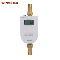 Compteur d'eau en laiton intelligent prépayé à carte IC commerciale/résidentielle de petit diamètre DN15 classe B à la mode