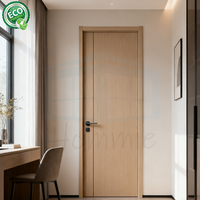 Portes intérieures pré-montées en bois modernes avec cadre, fabricant chinois pour les hôtels et les chambres à coucher