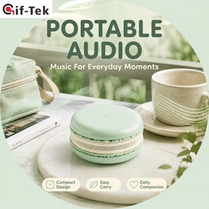 Altavoz Macaron con Emparejamiento Instantáneo NFC, Sonido <span class=keywords><strong>de</strong></span> Alta Calidad, Altavoz <span class=keywords><strong>Bluetooth</strong></span> Inalámbrico <span class=keywords><strong>Mini</strong></span> Portátil Creativo para Viajes y Hogar - Product Image 4
