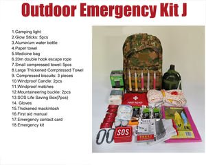 Perlengkapan bertahan hidup luar ruangan alat bertahan hidup darurat untuk bantuan gempa bumi dan Kit bertahan hidup melawan banjir - Product Image 2
