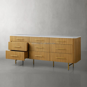 MYHOME <span class=keywords><strong>Commode</strong></span> à 9 tiroirs en bois de <span class=keywords><strong>chêne</strong></span> <span class=keywords><strong>massif</strong></span> au design <span class=keywords><strong>moderne</strong></span> avec plateau en pierre, haute qualité, personnalisable, durable, ensembles de meubles de chambre à coucher - Product Image 3