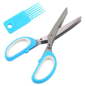 Kéo Cắt Nhiều Giấy Bằng Thép Không Gỉ Kéo Cắt <span class=keywords><strong>5</strong></span> Lớp Kéo Cắt Thảo Mộc Kéo Nhà Bếp - Product Image 6