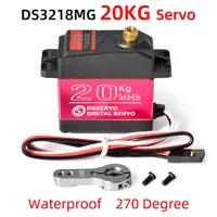 DSServo numérique DS3218 d'origine pour 1/8 1/10 1/12 échelle RC voiture chenille Buggy étanche 20KG/0.14sec métal Gear Drone utilisation