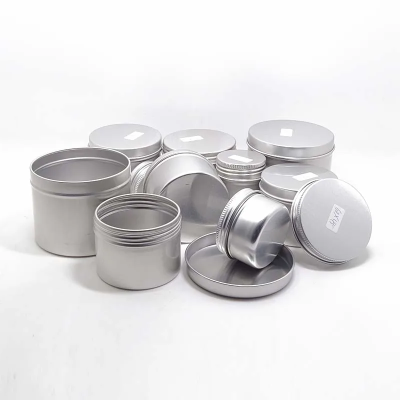 100ml 200 ml 300ml 400ml 500ml tin aluminum jar gold with screw lid