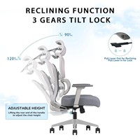 Vaseat Factory - Chaise de bureau ergonomique de haute qualité à dossier haut pour direction, chaise de bureau informatique
