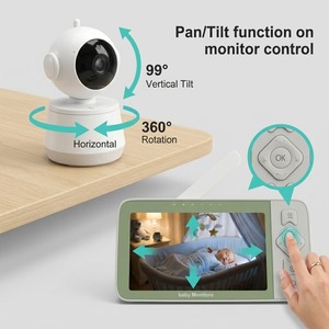 Monitor para Bebés KT624T de Doble Banda 2.4G 5G WiFi con Aplicación Tuya, Pantalla de 5.5" 720P, Cámara PTZ, Conversación Bidireccional, Visión Nocturna Automática, Modo VOX - Product Image 4