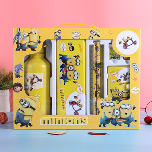 Ensemble de papeterie Dessin animé pour enfants <span class=keywords><strong>maternelle</strong></span> Prix Cadeau Apprentissage Coffret cadeau Commencer l'école primaire ensemble de papeterie - Product Image 3