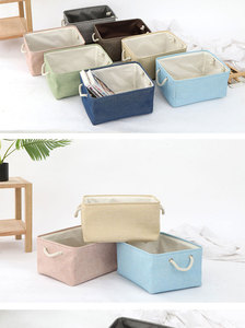 Cesta de almacenamiento plegable grande, cubos para ropa, juguetes, libros, organizador perfecto con asas, 3 paquetes - Product Image 5