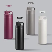 Bouteille d'eau isotherme en acier inoxydable 304, tasses sous vide étanches avec couvercles assortis, gourdes de sport réutilisables