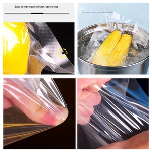Saco de Embalagem para Carne e Frutas em Plástico Transparente a Vácuo, Ecológico, de Grau Alimentício, em PA, EVOH e PE. - Product Image 3