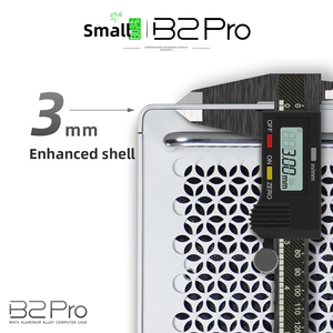 B2Pro All Aluminum Mid Tower MATX Small <span class=keywords><strong>PC</strong></span> <span class=keywords><strong>ATX</strong></span> Case Mango esmerilado Simple Matte 240 Water Cooling Stock - Product Image 3