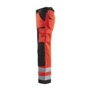 BLAKLADER - 156618115599C48 Pantalon haute visibilité sans poches à clous Rouge/Noir-EAN 7330509413692 HI-VIS WORKWEAR - Product Image 4