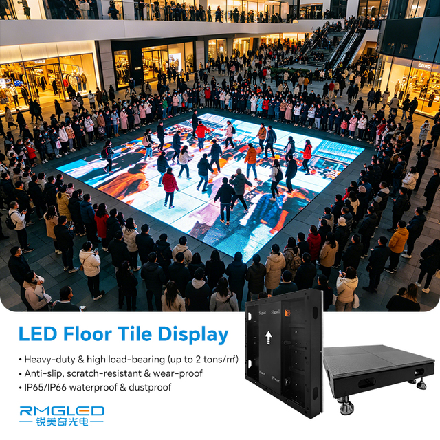 3D Waterproof Digital Dance Wedding Floor Tile Screen Video Guide Led Dance Floor for Bars Theaters Hotels Shopping Malls