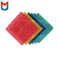 Anpassbares Logo Farbiges Luxus-Diamantmuster Ermüdungsfreier Rutschfester Modularer Vinyl-Bodenbelag Umweltfreundlich Wasserdicht