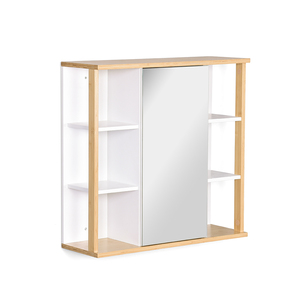 <span class=keywords><strong>Mobile</strong></span> <span class=keywords><strong>Bagno</strong></span> Moderno Personalizzato in Legno con Specchio e Ripiani Portaoggetti - Product Image 1