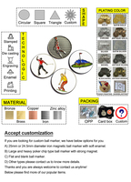 Marqueurs de balle personnalisés en usine Accessoire de golf avec votre propre logo Trèfle à quatre feuilles Marqueur de balle de golf magnétique en métal