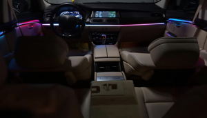 ICarsin para BMW Serie 5 <span class=keywords><strong>Gran</strong></span> <span class=keywords><strong>Turismo</strong></span> 5GT F07, Actualización de Luz Ambiental Dinámica de 64 Colores, Accesorios LED para Iluminación Interior de Automóvil - Product Image 4