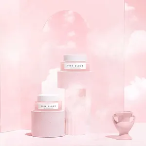 Crème hydratante douce OEM ODM Pink Cloud, squalane et extrait <span class=keywords><strong>de</strong></span> rose, hydratante et lissante, crème hydratante quotidienne pour le visage, pour tous types <span class=keywords><strong>de</strong></span> peaux - Product Image 3