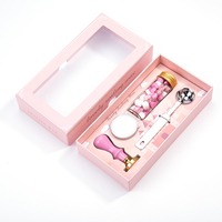 Sceau pour cachet de cire personnalisé, boîte-cadeau pour colorier les enveloppes
