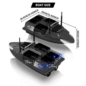 Flytec V803 Pro Capacité de charge 3kg Quatre trémies Indépendamment 500m Sonar intégré Poisson <span class=keywords><strong>Bateau</strong></span> d'appât de pêche à la carpe à distance - Product Image 4