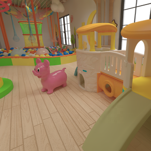 Kids Shopping Mall Center Commercial Parent Child <strong>Playroom</strong> Set up Indoor Play Area With Tree <strong>Decoration</strong> - Product Image 2