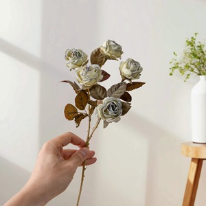 CallaFloral – Fleurs artificielles multi-têtes en forme de bulle, séchées, rouges, jaunes, oranges, vertes, violet foncé, pour décoration de mariage et artisanat - Product Image 2