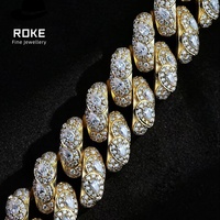 Chaîne gourmette cubaine Miami premium 8 mm à rangée unique, sertie de diamants de laboratoire, pour homme, collier hip-hop en or 9K 10K 14K 18K, bijoux personnalisés