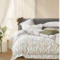 Usine en gros de haute qualité doux 100% coton satin drap de lit tissus Satin tissu pour hôtel drap de lit