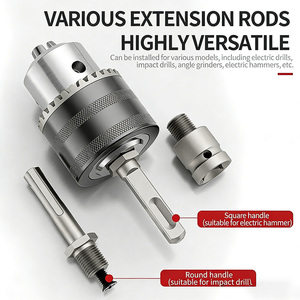 Mandrin de perceuse sans clé de 10 mm avec conception à trois mâchoires en acier rigide manuel, pièces détachées pour outils électriques - Product Image 5
