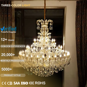 Avrupa Düğün Tasarımı Özelleştirilmiş Boyutta Kristal Avizeler Villa Otel Lobisi Ekstra Büyük Maria Theresa Sarkıt Lamba - Product Image 2