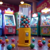 Distributeur de capsules de bonbons DEER Big Ball, distributeur de jouets à monnayeur pour enfants, capacité de 300 à 600 pièces, métal + plastique