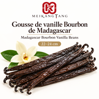 Fèves de vanille aromatiques de 22 cm de long, gousses de vanille, bâtonnets de vanille pour boulangerie, pâtisserie, café, crème glacée, service alimentaire, vente en gros